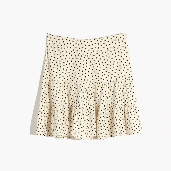 Madewell Tiered Mini Skirt in Inkbrush Dots - Picture 4 of 6